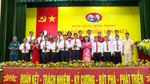 Đại hội đại biểu Đảng bộ x&atilde; Hồng Phong nhiệm kỳ 2025 - 2030