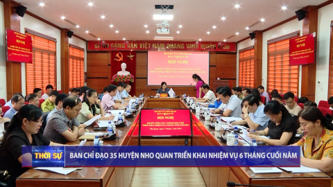 Ban chỉ đạo 35 huyện Nho Quan triển khai nhiệm vụ 6 th&aacute;ng cuối năm