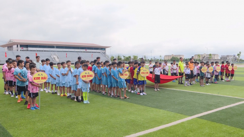 Huyện Kim Sơn khai mạc V&ograve;ng chung kết Giải b&oacute;ng đ&aacute; Nhi đồng năm 2024