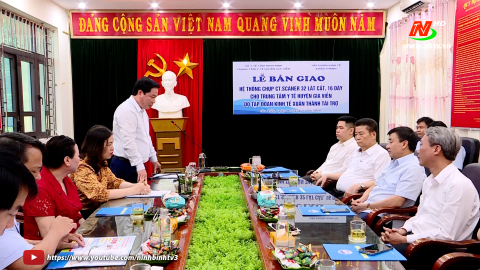 Tập đo&agrave;n Kinh tế Xu&acirc;n Th&agrave;nh b&agrave;n giao trang thiết bị y tế cho Trung t&acirc;m Y tế huyện Gia Viễn
