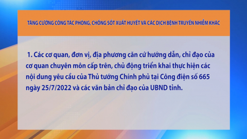 Tăng cường c&ocirc;ng t&aacute;c ph&ograve;ng, chống sốt xuất huyết v&agrave; c&aacute;c dịch bệnh truyền nhiễm kh&aacute;c