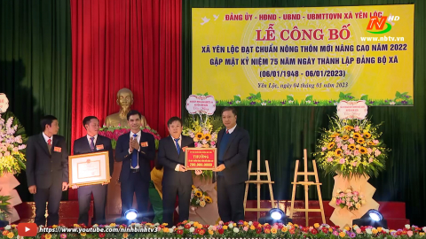 Y&ecirc;n Lộc c&ocirc;ng bố x&atilde; đạt chuẩn n&ocirc;ng th&ocirc;n mới n&acirc;ng cao