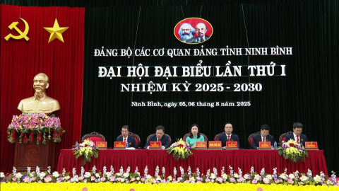 Phi&ecirc;n tr&ugrave; bị Đại hội đại biểu Đảng bộ c&aacute;c cơ quan Đảng tỉnh Ninh B&igrave;nh lần thứ I, nhiệm kỳ 2025 - 2030