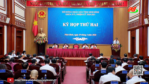 Kỳ họp thứ hai, HĐND tỉnh Ninh B&igrave;nh kh&oacute;a XVI, nhiệm kỳ 2026-2031