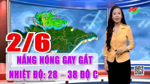 Dự b&aacute;o thời tiết đ&ecirc;m 1/6, ng&agrave;y 2/6 | Nắng n&oacute;ng gay gắt, Nhiệt độ: 28 &ndash; 38 độ C.