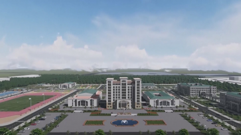 Đồng ch&iacute; Chủ tịch UBND tỉnh Phạm Quang Ngọc kiểm tra tiến độ x&acirc;y dựng trường Đại học Hoa Lư