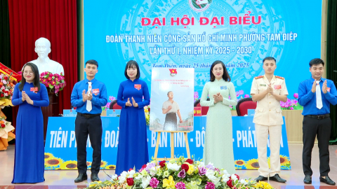 Đại hội đại biểu Đo&agrave;n TNCS Hồ Ch&iacute; Minh phường Tam Điệp nhiệm kỳ 2025-2030