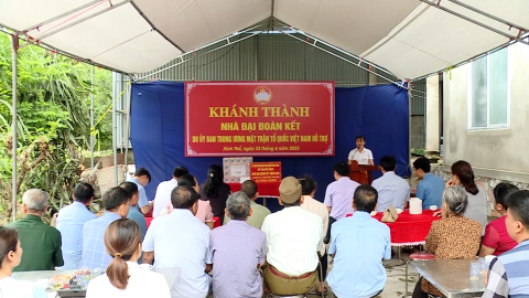 Kh&aacute;nh th&agrave;nh nh&agrave; đại đo&agrave;n kết tại x&atilde; X&iacute;ch Thổ