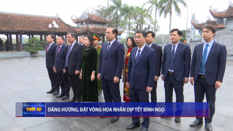 D&acirc;ng hương, đặt v&ograve;ng hoa nh&acirc;n dịp Tết B&iacute;nh Ngọ khu vực H&agrave; Nam