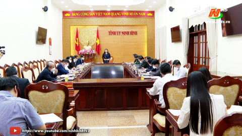 Thường trực Tỉnh ủy giao ban c&ocirc;ng t&aacute;c qu&yacute; I/2022