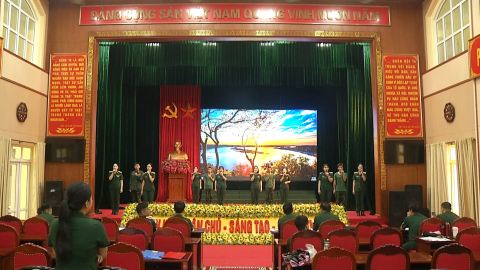 Hội Phụ nữ cơ quan bộ CHQS tỉnh t&iacute;ch cực tham gia c&aacute;c phong tr&agrave;o thi đua