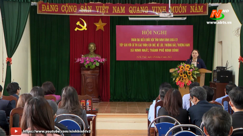 Đo&agrave;n ĐBQH tỉnh tiếp x&uacute;c cử tri x&atilde; Ninh Nhất