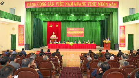 Tiếp x&uacute;c giữa người ứng cử đại biểu Quốc hội, đại biểu Hội đồng nh&acirc;n d&acirc;n tỉnh với cử tri c&aacute;c x&atilde; Hải Tiến, Cổ Lễ, Ninh Giang