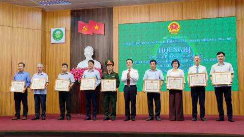Tổng kết c&ocirc;ng t&aacute;c bầu cử đại biểu HĐND phường T&acirc;y Hoa Lư