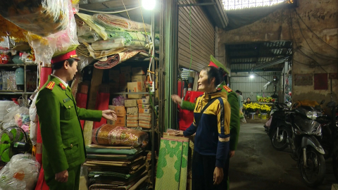 Tăng cường c&ocirc;ng t&aacute;c ph&ograve;ng ch&aacute;y, chữa ch&aacute;y tại chợ Ninh