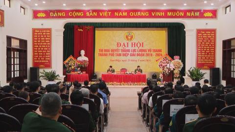 Đại hội thi đua Quyết thắng lực lượng vũ trang TP Tam Điệp, huyện Y&ecirc;n M&ocirc;, Kim Sơn