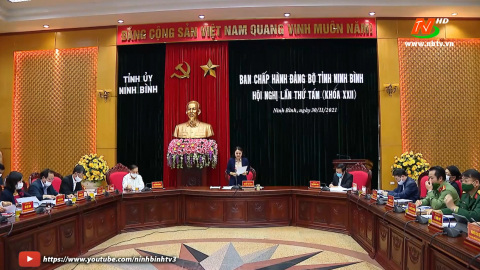 Hội nghị lần thứ T&aacute;m, Ban Chấp h&agrave;nh Đảng bộ tỉnh Ninh B&igrave;nh kh&oacute;a XXII