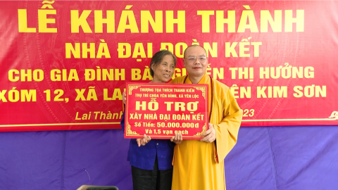 Kh&aacute;nh th&agrave;nh nh&agrave; đại đo&agrave;n kết x&atilde; lai Th&agrave;nh