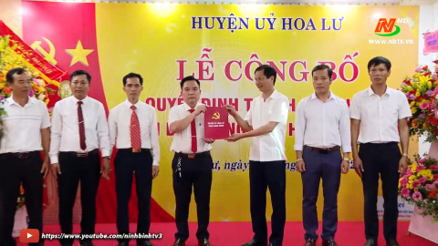 C&ocirc;ng bố Quyết định th&agrave;nh lập chi bộ Hội Doanh nghiệp huyện Hoa Lư