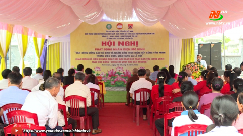 Kim Sơn ph&aacute;t động x&acirc;y dựng m&ocirc; h&igrave;nh thực hiện nếp sống văn minh 