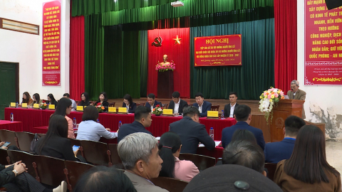 Tiếp x&uacute;c giữa cử tri với người ứng cử đại biểu Quốc hội, đại biểu Hội đồng nh&acirc;n d&acirc;n tỉnh tại x&atilde; Hải Hưng, Hải Quang