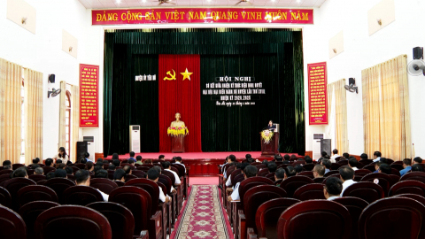 Sơ kết giữa nhiệm kỳ thực hiện nghị quyết Đại hội Đảng bộ huyện Y&ecirc;n M&ocirc;