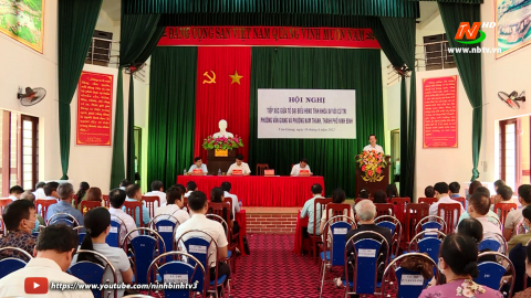 Đại biểu HĐND tỉnh kh&oacute;a XV tiếp x&uacute;c cử tri tại c&aacute;c phường: V&acirc;n Giang, Nam Th&agrave;nh, th&agrave;nh phố Ninh B&igrave;nh 