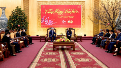 Đồng ch&iacute; Chủ tịch Ủy ban Trung ương MTTQ Việt Nam thăm, ch&uacute;c Tết tỉnh Ninh B&igrave;nh