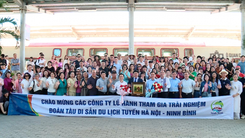Trải nghiệm t&agrave;u du lịch cao cấp H&agrave; Nội &ndash; Ninh B&igrave;nh  &ldquo;Kết nối miền Di sản&rdquo;