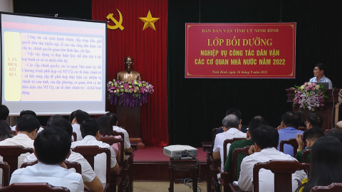 Bồi dưỡng nghiệp vụ c&ocirc;ng t&aacute;c d&acirc;n vận c&aacute;c cơ quan nh&agrave; nước