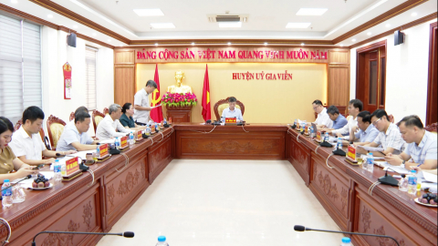 C&ocirc;ng t&aacute;c chuẩn bị cho việc vận h&agrave;nh đơn vị h&agrave;nh ch&iacute;nh mới tại huyện Gia Viễn