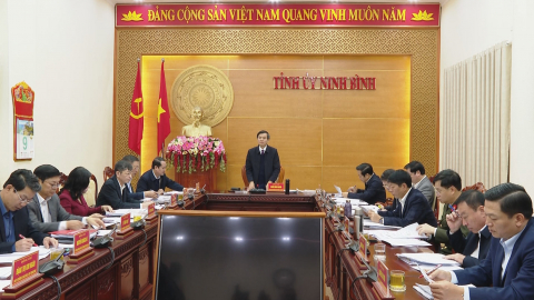 Hội nghị Ban Thường vụ Tỉnh ủy ng&agrave;y 9/1/2025