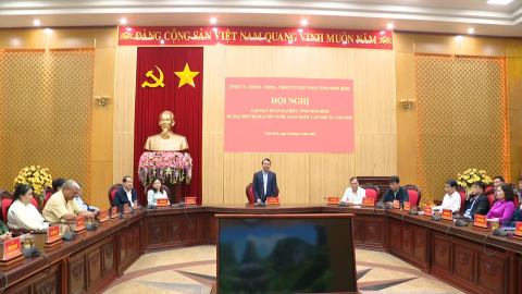Gặp mặt Đo&agrave;n đại biểu của tỉnh dự Đại hội Thi đua y&ecirc;u nước to&agrave;n quốc lần thứ XI