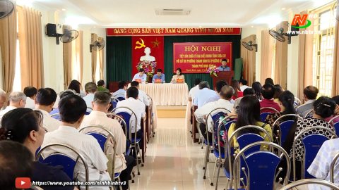 Đại biểu HĐND tỉnh kh&oacute;a XV tiếp x&uacute;c cử tri th&agrave;nh phố Ninh B&igrave;nh tại c&aacute;c phường: Thanh B&igrave;nh v&agrave; B&iacute;ch Đ&agrave;o