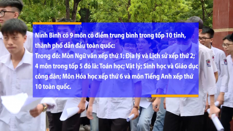 Ninh B&igrave;nh xếp thứ 2 to&agrave;n quốc về điểm thi tốt nghiệp THPT năm 2024