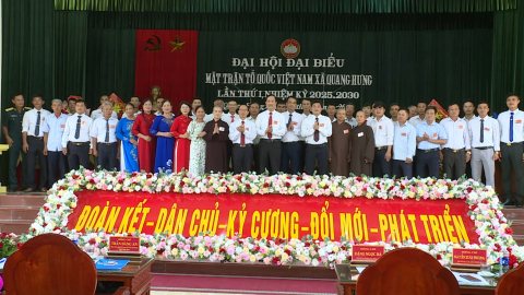 Đại hội đại biểu MTTQ x&atilde; Quang Hưng lần thứ I, nhiệm kỳ 2025-2030