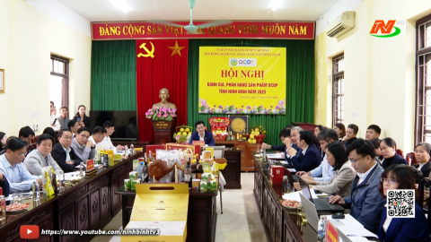 Hội nghị đ&aacute;nh gi&aacute;, ph&acirc;n hạng sản phẩm OCOP tỉnh Ninh B&igrave;nh năm 2025