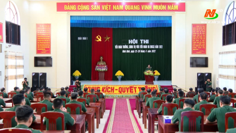 Khai mạc Hội thi Tiểu đo&agrave;n trưởng, Ch&iacute;nh trị vi&ecirc;n Tiểu đo&agrave;n Bộ binh năm 2022.