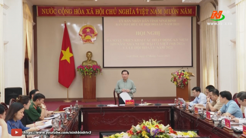 Triển khai c&aacute;c hoạt động kỷ niệm 1055 nh&agrave; nước Đại Cồ Việt v&agrave; Lễ hội Hoa Lư