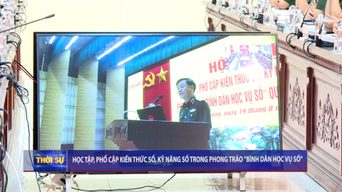 Học tập, phổ cập kiến thức số, kỹ năng số trong phong tr&agrave;o " B&igrave;nh d&acirc;n học vụ số "