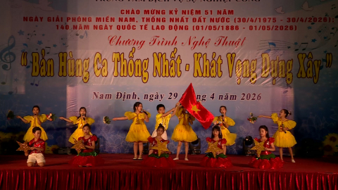 Chương tr&igrave;nh nghệ thuật &ldquo;Bản h&ugrave;ng ca thống nhất - Kh&aacute;t vọng dựng x&acirc;y&rdquo;