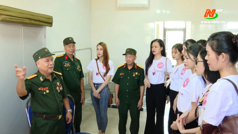 Th&iacute; sinh Cuộc thi Người đẹp Hoa Lư năm 2022 tham gia thiện nguyện