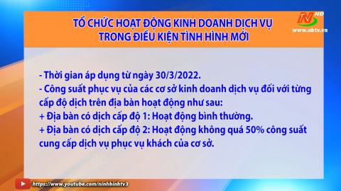 C&ocirc;ng văn của UBND tỉnh về việc tổ chức c&aacute;c hoạt động kinh doanh dịch vụ trong điều kiện b&igrave;nh thường mới. 