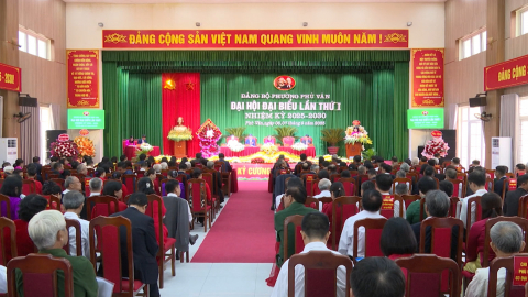 Đại hội đại biểu Đảng bộ phường Ph&ugrave; V&acirc;n lần thứ I, nhiệm kỳ 2025 - 2030