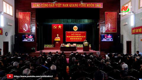Thường trực Hội CCB tỉnh đối thoại với CCB huyện Kim Sơn