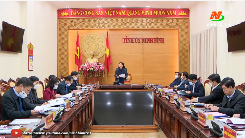 Hội nghị kiểm điểm Ban Thường vụ Tỉnh ủy năm 2021