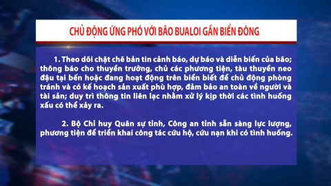 Chủ động ứng ph&oacute; với b&atilde;o Bualoi gần Biển đ&ocirc;ng