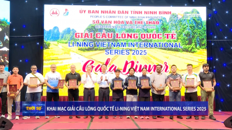 Khai mạc Giải Cầu l&ocirc;ng quốc tế Li-ning Việt Nam International Series 2025