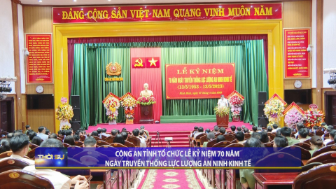 C&ocirc;ng an Tỉnh tổ chức lễ kỷ niệm 70 năm ng&agrave;y truyền thống lực lượng An ninh Kinh tế