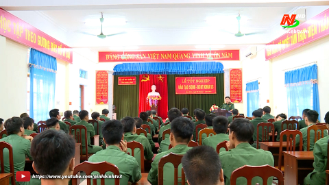 Bộ CHQS tỉnh Ninh B&igrave;nh bế giảng lớp đ&agrave;o tạo sỹ quan dự bị